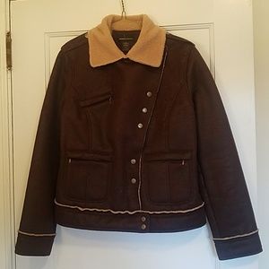 Moda International suede bomber jacket
